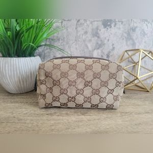 SOLD Gucci Travel and Cosmetic Bag
